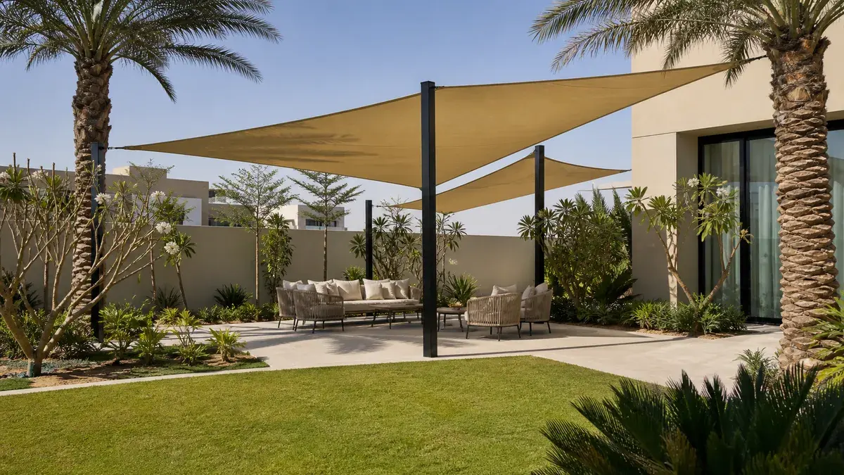 مظلات الشراع القماشية: جمال هندسي بتكلفة معقولة